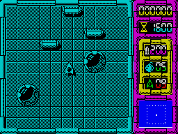 Afteroids (ZX Spectrum) screenshot: Game start
