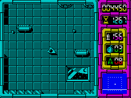 Afteroids (ZX Spectrum) screenshot: Progression isn't purely up and down