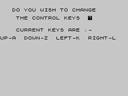 Oh Mummy (ZX Spectrum) screenshot: Say those in order and it sounds like 'Ezekiel'
