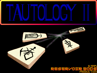 Tautology II (Atari ST) screenshot: Title screen