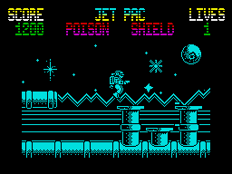 Gunrunner (ZX Spectrum) screenshot: On the attack