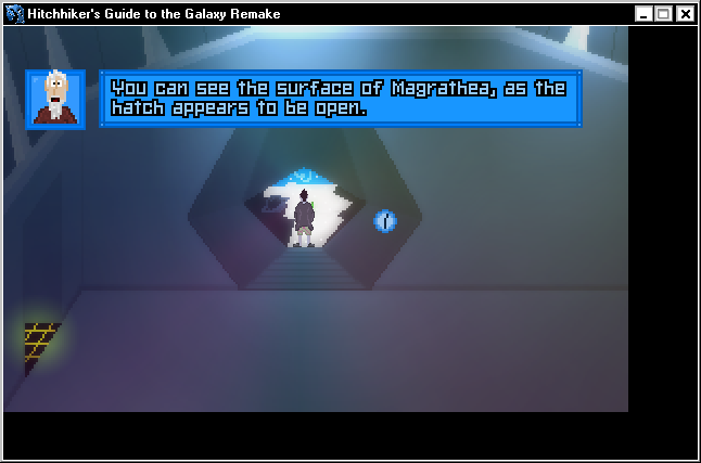 Hitchhiker's Guide to the Galaxy Remake (Windows) screenshot: The beginning of the end... or the end of the beginning?