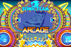 Sonic Pinball Party (Game Boy Advance) screenshot: Main menu.