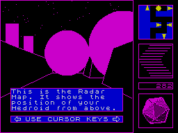 Gyron Arena (ZX Spectrum) screenshot: Tutorial