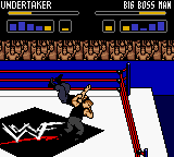 WWF Wrestlemania 2000 (Game Boy Color) screenshot: Boooom!