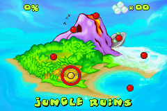 Turbo Turtle Adventure (Game Boy Advance) screenshot: Map