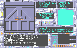 Tau Ceti: The Lost Star Colony (Atari ST) screenshot: Title screen