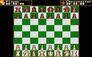 The Chessmaster 2000 (Amiga) screenshot: Opening positions