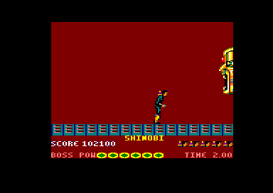 Shinobi (Amstrad CPC) screenshot: Boss