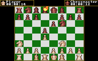 The Chessmaster 2000 (Amiga) screenshot: Game in progress
