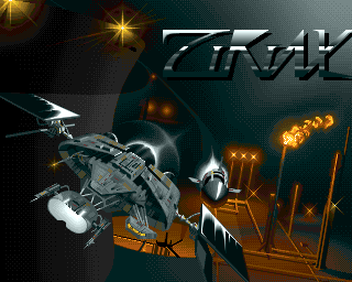 Ziriax (Amiga) screenshot: The title screen.
