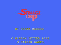 Strange Loop (MSX) screenshot: Title screen