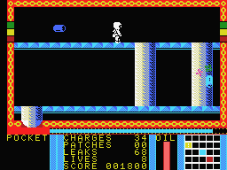 Strange Loop (MSX) screenshot: Use a teleport to be teleported to a new screen