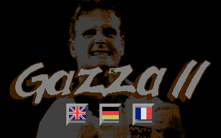 Gazza II (Atari ST) screenshot: Language options