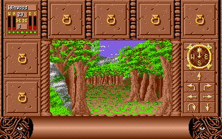 Fate: Gates of Dawn (Atari ST) screenshot: In the woods