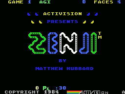 Zenji (MSX) screenshot: Title screen