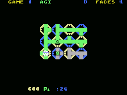 Zenji (MSX) screenshot: The mazes begin really small
