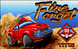 Fire and Forget (Amiga) screenshot: Title screen