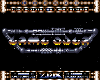 Ziriax (Amiga) screenshot: Oh my god - this game is only for shooter veterans.