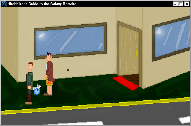 Hitchhiker's Guide to the Galaxy Remake (Windows) screenshot: Blink and you might miss the microscopic invasion fleet