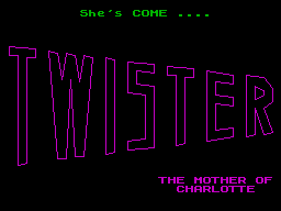 Twister: Mother of Charlotte (ZX Spectrum) screenshot: Title