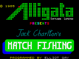Jack Charlton's Match Fishing (ZX Spectrum) screenshot: Loading screen