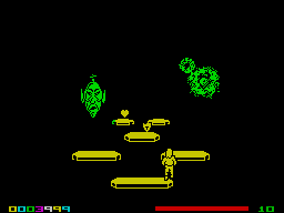 Twister: Mother of Charlotte (ZX Spectrum) screenshot: Tags ahead to get