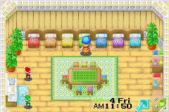 Harvest Moon: Friends of Mineral Town (Game Boy Advance) screenshot: 7 little dwarfs