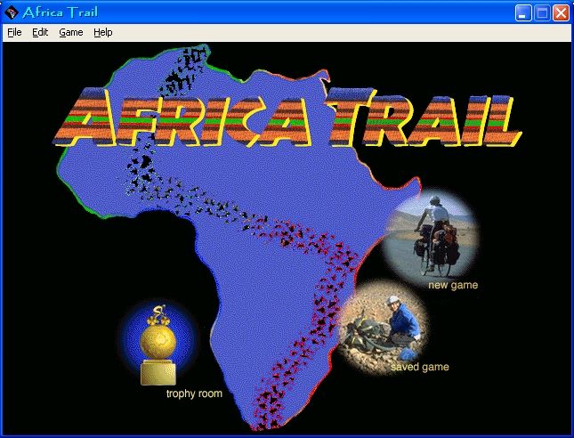 Africa Trail (Windows) screenshot: Africa Trail Menu