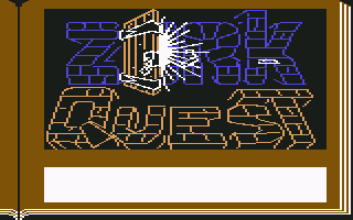 ZorkQuest: Assault on Egreth Castle (Commodore 64) screenshot: Title screen part 1