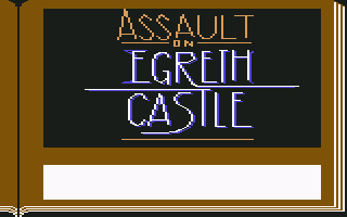 ZorkQuest: Assault on Egreth Castle (Commodore 64) screenshot: Title screen part 2