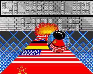 Scrolling Walls (Amiga) screenshot: Title screen