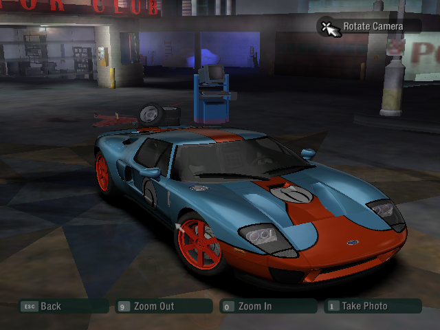 Need for Speed: Carbon (Windows) screenshot: Showcase Mode - My trial to make a Ford GT-40 Race car