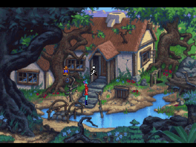 King's Quest V: Absence Makes the Heart Go Yonder! (FM Towns) screenshot: Starting location