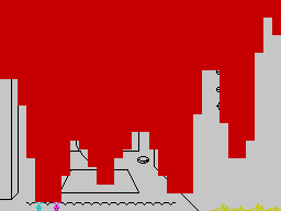Skull (ZX Spectrum) screenshot: Death