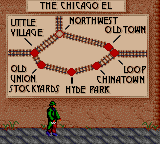 Chicago Syndicate (Game Gear) screenshot: Your training selection