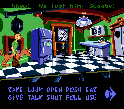 Scooby-Doo Mystery (Genesis) screenshot: It leads to the kitchen