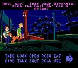 Scooby-Doo Mystery (Genesis) screenshot: Play some of the fairground games