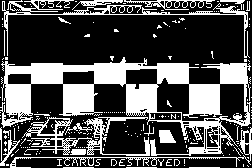 Starglider II (Macintosh) screenshot: Icarus destroyed
