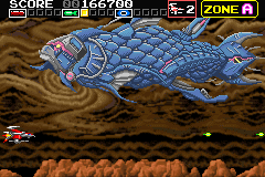 Darius R (Game Boy Advance) screenshot: The first boss