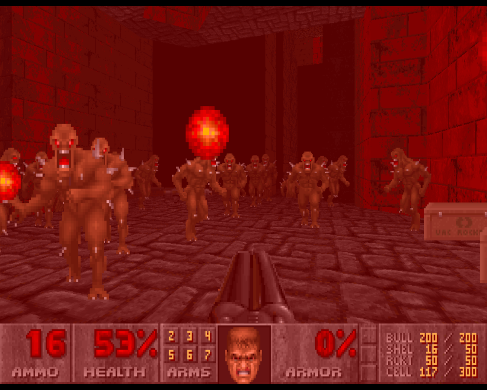 Doom³: BFG Edition (Windows) screenshot: No Rest for the Living - ah, classic old-style DOOM action!