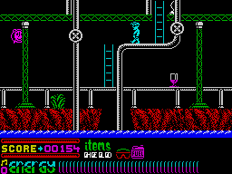 Dynamite Dan II (ZX Spectrum) screenshot: If you go down you can go to the right