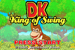 DK: King of Swing (Game Boy Advance) screenshot: Title screen.