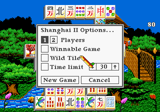 Shanghai II: Dragon's Eye (Genesis) screenshot: Avoid playing impossible games