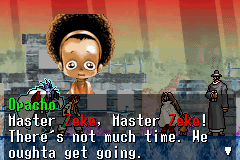 Shaman King: Master of Spirits 2 (Game Boy Advance) screenshot: No stereotypical imagery here, no siree!