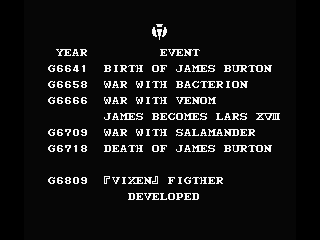 Nemesis 3: The Eve of Destruction (MSX) screenshot: Gradius/Nemesis History