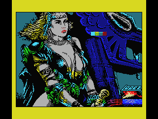 Hundra (MSX) screenshot: Intro screen