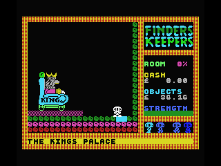 Finders Keepers (MSX) screenshot: The King's Castle