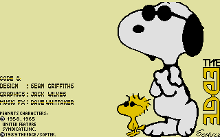 Snoopy: The Cool Computer Game (Atari ST) screenshot: Credits screen
