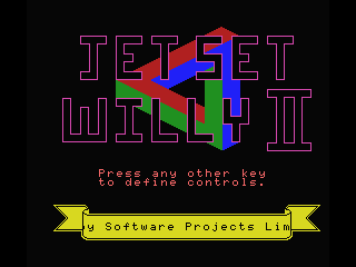Jet Set Willy II: The Final Frontier (MSX) screenshot: Title screen